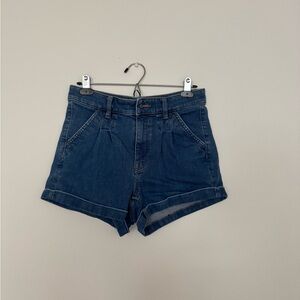 Express Dark Blue Jean Shorts